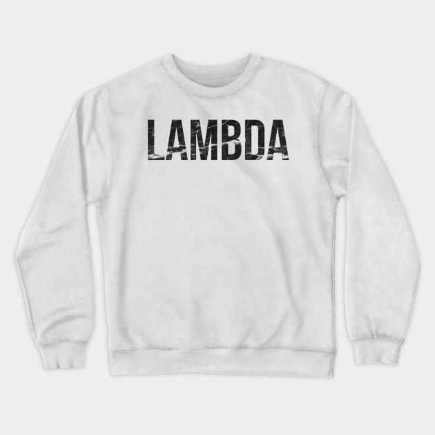 Marble Lambda Crewneck Sweatshirt by lolosenese